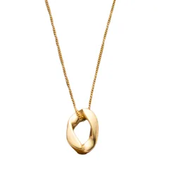 【ゴールド × ワンサイズ】[Cream dot. クリームドット公式] ネックレス レディースステンレス製 金属アレルギー つけっぱなし サージカルステンレス ショート チェーン オーバル ひねり ニュアンス ビジュー メタル 大人のサムネイル