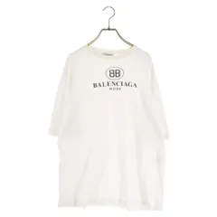 2023年最新】BALENCIAGA バレンシアガ メンズ イエローロゴ半袖Tシャツ