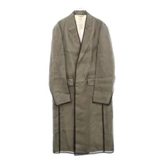 Maison Margiela (メゾンマルジェラ) 20SS シルク サマーウール ボタンレス チェスターコート グレー S30AA0152のサムネイル