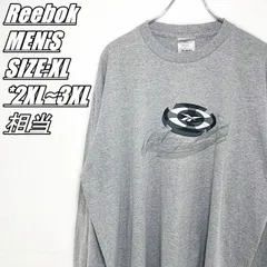 Reebok　リーボック　プリントロンT　メンズ　サイズ表記XL　2XL~3XL相当　グレー