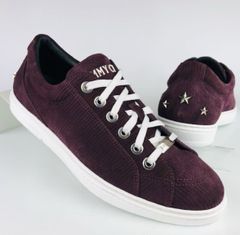 新品未使用★JIMMY CHOO・ジミーチュウ メンズ コーデュロイ メタルスタースタッズ スニーカー（43）