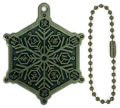 【中古】キーホルダー 猗窩座モチーフ(羅針) メタルチャーム 「一番くじ 鬼滅の刃 ～心を燃やせ～」 F賞