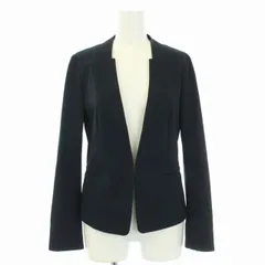 グリーンレーベルリラクシング ユナイテッドアローズ green label relaxing キザミラペル ジャケット フロントホック 36 S 紺 ネイビー 3522-126-1023 /TK ■BM