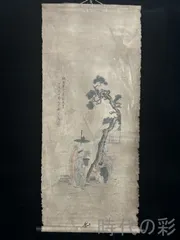 【雲嶋】中国書画 中国美術☆蒋延錫・花鳥冊頁☆掛け軸 紙本肉筆保証 唐物唐本 中国古美術  中国書画 掛け軸 中国・民国 顔伯竜書「花鳥図立軸」紙本立軸 書道