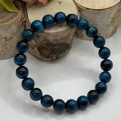 【スカイブルータイガーアイ】８ｍｍ 天然石 ブレスレット パワーストーン