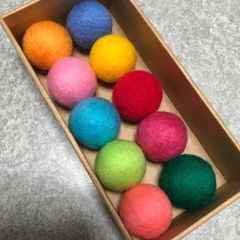 猫のおもちゃ☆ニャン玉☆鈴入り羊毛フェルトボール