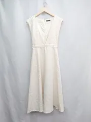 ◇ ⊂ clear クリア ロング丈 ワンピース サイズF アイボリー レディース E  【1504210004630】