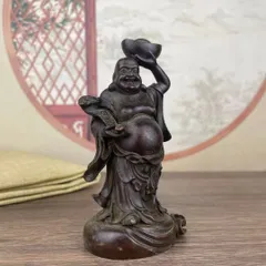 布袋様　秀峰　銅製　七福神　骨董　ミ10 布袋様 秀峰 銅製 七福神 骨董 ミ10 布袋様 秀峰 銅製 七福神