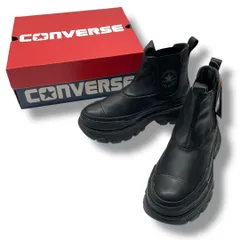 新品 未使用 タグ付き 箱付き converse コンバース LEATHER ALL STAR Ⓡ TREKWAVE SIDEGORE HI ブーツ 1SD837 黒 ブラック 23.5cm レディース 冬 ゴーゴー古着マルイ北千住店 26 No.829