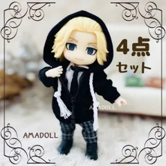 L☆ねんどろいどどーる ハンドメイド 洋服 4点セット☆ ねんどーる 服 6☆ねんどろいどどーる ハンドメイド お洋服 4点セット☆ 服