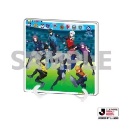 【中古】アクリルスタンド・アクリルパネル 02.集合デザインB(描き下ろしイラスト) アクリルアートボード 「ブルーロック×Jリーグ」