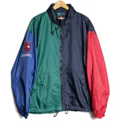 90's 00's チャップス ラルフローレン フード付 クレイジーパターン ナイロン ジャケット (L) フード CHAPS 90年代 旧タグ オールド Y2K　アメリカ古着 USED  ビンテージ ヴィンテージ