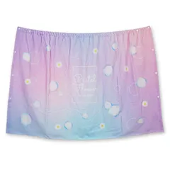 【シャボン玉 パープル 215051PURPLE】 ラップタオル 女の子 80cm キッズ 子供 プールタオル 巻きタオル 着替えタオル 綿100% 子ども こども 小学生 幼稚園 保育園 おしゃれ かわいい バスタオル プール タオル