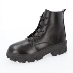 ☆ Aタイプ×ブラック ☆ 38(24㎝) ☆ ショートブーツ pmysboot006 ショートブーツ レディース ローヒール 編み上げブーツ ショート ブーツ レースアップブーツ 厚底ブーツ ワークブーツ 編み上げ レースアップ 厚底 ショート丈 かわいい