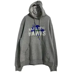 FRUIT of the LOOM プリントスウェット パーカー フルーツオブザルーム M グレー プルオーバー 裏起毛 古着卸 アメリカ仕入 a610-7926