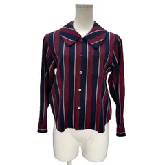 JUNYA WATANABE COMME des GARCONS 95SS レジメンタルストライププラッターカラーブラウス シャツ Archive 90s レディースのサムネイル