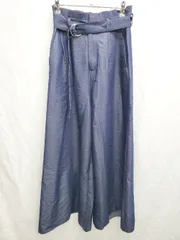 ◇ ◎ AG by aquagirl エージーバイアクアガール タック ワイドパンツ サイズM ネイビー レディース P  【1406180042882】