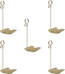 NYANDELMO ポップスタンド リングスタンド プライスカード 写真立て 5個セット(ゴールド,  15cm)