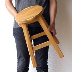 IKEA SKOGSTA ハイスツール カウンターチェア 木製 イケア 丸椅子