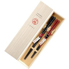 八代目　はりま屋 一双 星しぐれ 夫婦箸 桐箱入り 1