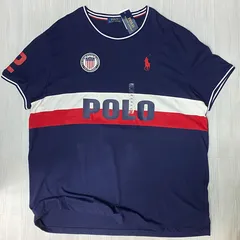 USAモデル POLO RALPH LAUREN ラルフローレン ナンバリング Tシャツ 2 オフェンス 紺