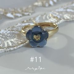 colorful flower ring #11 ロイヤルブルー