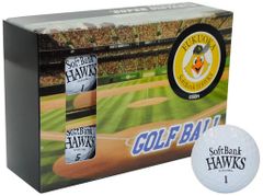 LEZAX Fukuoka SoftBank Hawks Golf Balls (6 Balls) White SBBA-4752