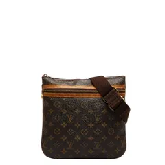 ルイ ヴィトン モノグラム ポシェット ボスフォール 斜め掛け ショルダーバッグ M40044 ブラウン PVC レザー レディース LOUIS VUITTON【1-0143346】