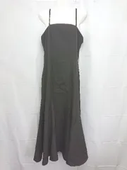 ◇ ⊂ tocco closet トッコ クローゼット マーメイド ロング丈 キャミ ワンピース サイズM ブラック レディース E  【1506250002881】