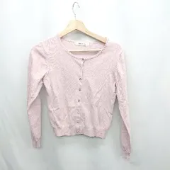 ◇ ⊂ Φ MISCH MASCH ミッシュマッシュ ビジューボタン 長袖 カーディガン サイズM ピンク系 レディース E  【1412260003834】