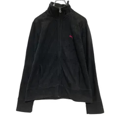 PUMA ジップアップ フリースジャケット レディース M ブラック プーマ 古着卸 アメリカ仕入 a612-6596