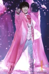 【中古】生写真(ジャニーズ) Snow Man/渡辺翔太/ライブフォト・全身・衣装ピンク・右手上げ・花弁・2Lサイズ/「滝沢歌舞伎ZERO」ステージフォト第2弾