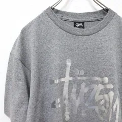 メキシコ製 STUSSY ステューシー 25周年 グラフィック ロゴ Tシャツ グレー系 s904612nのサムネイル