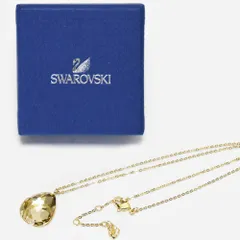 SWAROVSKI スワロフスキー ネックレス ゴールドカラー しずく型 ドロップ  クリスタル