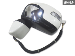 ホンダ純正 DBA-RK5 ステップワゴン スパーダ Z H22/03 ドアミラー サイドミラー 左 10P NH624P プレミアムホワイトパール RK6 即納 棚