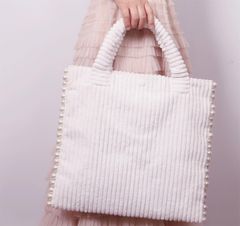 サイドパール コーデュロイトートバック パール レディース 軽量