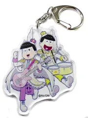 【中古】キーホルダー・マスコット(キャラクター) トド松＆十四松 「えいがのおそ松さん 天使バンド in HMV ペアアクリルキーホルダーコレクション 天使バンドVer.」