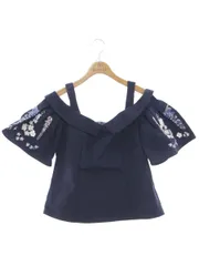 チェスティ トップス 0S626 半袖 1 ネイビー 刺繍 フラワーモチーフ IT9ND6JHXWT0のサムネイル