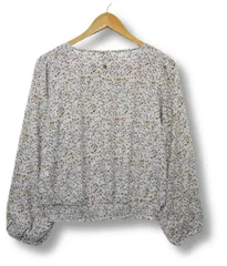 【送料無料】【新品未使用】ハニーズ グレイシア GLACIER 長袖カットソー 小花柄 総柄 ライトベージュ レディース Lサイズ■L28671SSS25-250405-10（198）