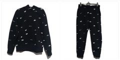 ナイキ（NIKE）（メンズ）クラブ フリース オールオーバー プリント プルオーバー パーカー FB7435-010 ジョガーパンツ FB7438-011 セット