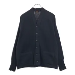 50年代 USA製 FUNSTEN ウールニット カーディガン ヴィンテージ ネイビー(メンズ 46)中古 古着 V1873