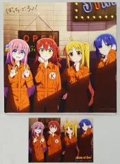 【中古】グッズセット 結束バンド 描き下ろしイラスト使用スクエアキャンバスアート＆ブロマイド 「Blu-ray/DVD ぼっち・ざ・ろっく!」 Amazon.co.jp全巻購入特典