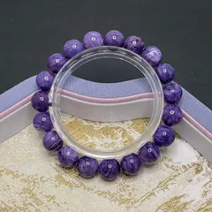 天然石★【チャロアイト】★ブレスレット 天然石B 10.1-10.7mm ZB7299