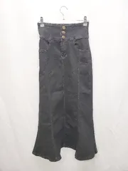 ◇ JULIA BOUTIQUE ジュリアブティック デニム ロング マーメイド スカート サイズL ブラック レディース P  【1405290004704】のサムネイル