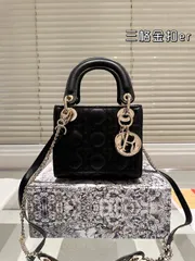 【今日特価】Dior Lady Dior Lambskin Bag with Foldable Gift Box - ディオール レディー ディオール ラムスキン バッグ フォールダブル ギフトボックス付