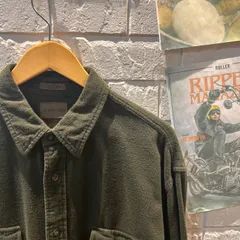古着 XL ST JOHN'S BAY  緑　ネルシャツ