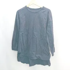 ◇ AS KNOW AS アズノゥアズ 長袖 カットソー サイズ1 ネイビー レディース E  【1407020031967】