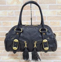 COACH leather studs mini boston bag y2k - メルカリ