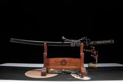 「竹石」T10鋼 異質鍛接打刀（全長103cm・二重刃紋仕様）未開刃 美術刀 刀装具 模擬刀 日本刀 模造刀 鑑賞用 武具 OSPLAY 装飾用”“非実戦