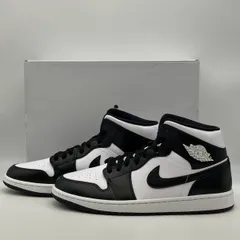 NIKE WMNS AIR JORDAN 1 MID BLACK WHITE ナイキ ウィメンズ エアジョーダン 1 ミッド ブラック ホワイト DV0991-101 サイズ29cm
